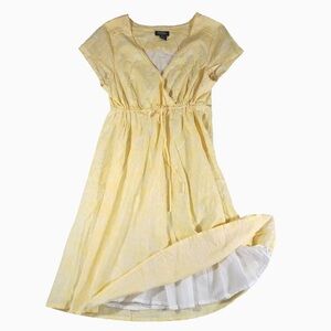Eddie Bauer Yellow and white Dress Women's Size 6T